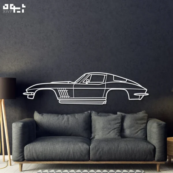 1967CHEVROLETCORVETTESINGRAY427-7_311e7942-d4e0-4025-929a-5b3f2285a5cd_700x دکوری دیواری فلزی طرح ماشین chevrolet corvet c2