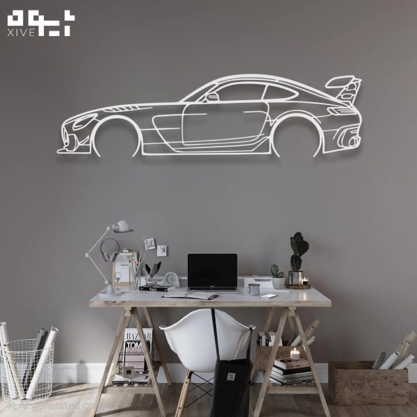 InShot_20250817_193146018 دکوری دیواری فلزی طرح ماشین AMG GT Black Series