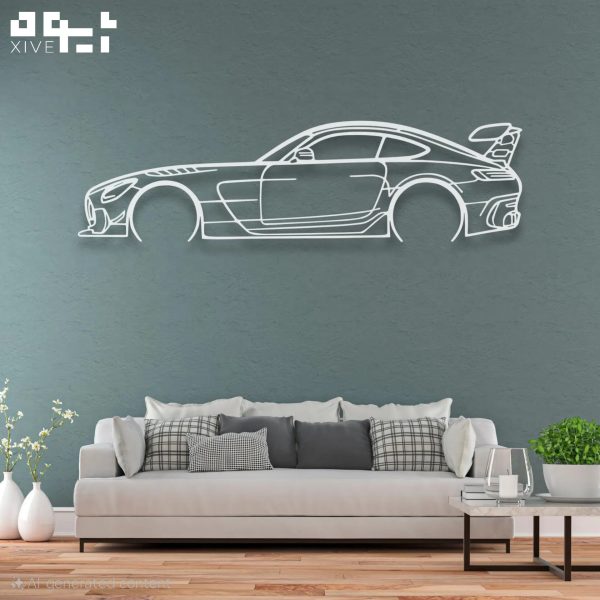 InShot_20250818_001024701 دکوری دیواری فلزی طرح ماشین AMG GT Black Series